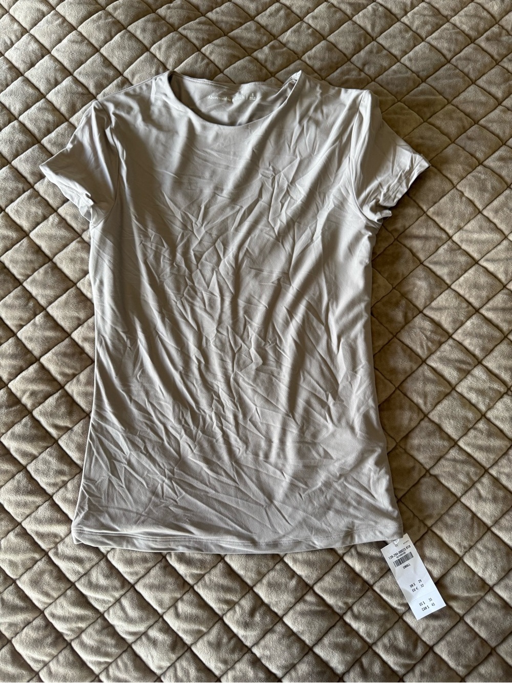 Abercrombie & Fitch Women's Short Sleeve Crew Tee - White
